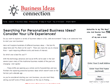 Tablet Screenshot of business-ideas-connection.com